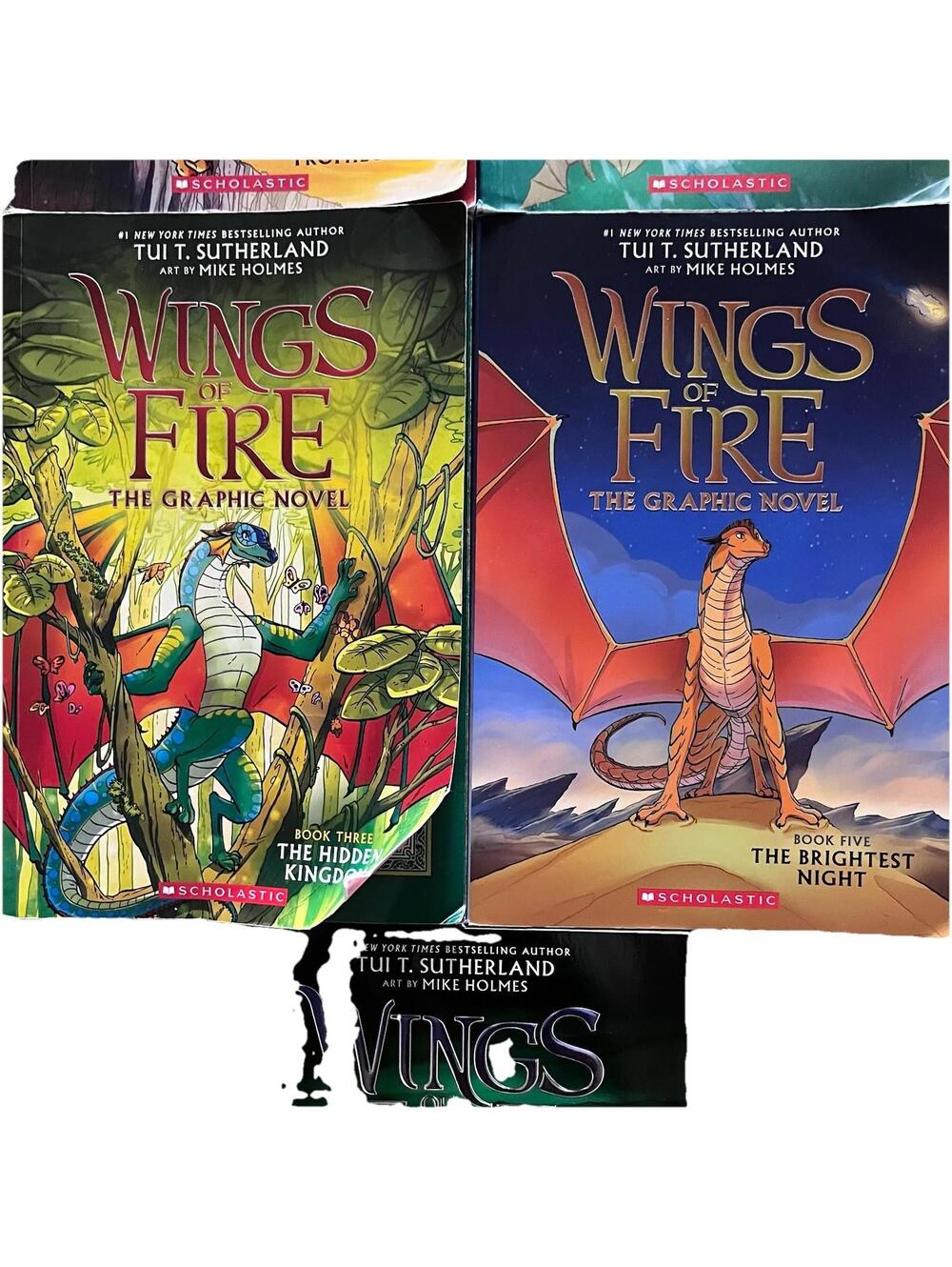 Wings of Fire Graphic Novel Lot of 5 Books Tui T. Sutherland Scholastic Dragons - Picture 3 of 7